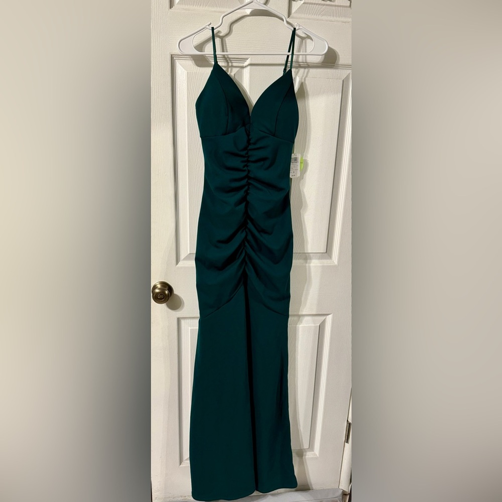 NWT formal green maxi dress
